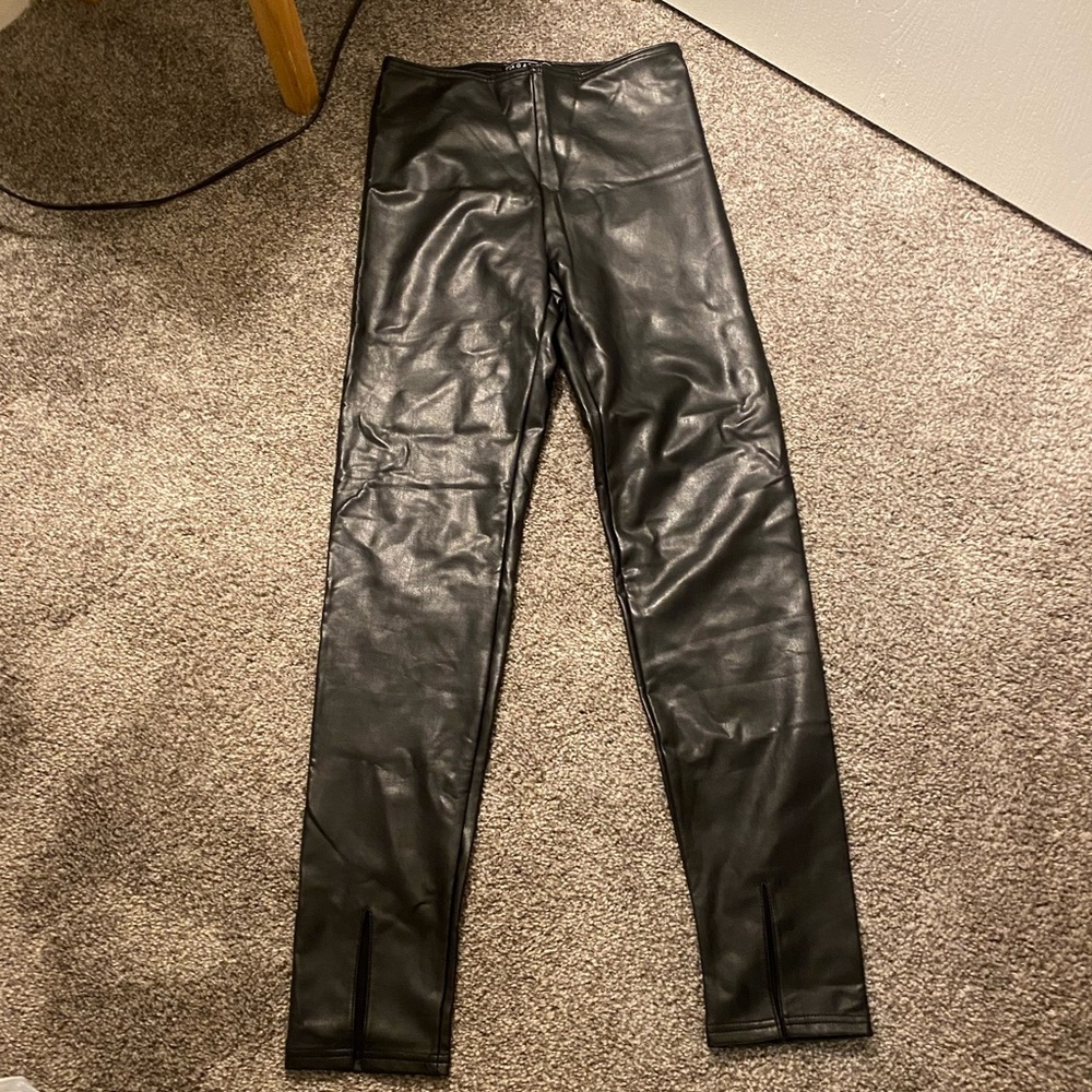 Bagatelle Collection Leather Spandex Pants